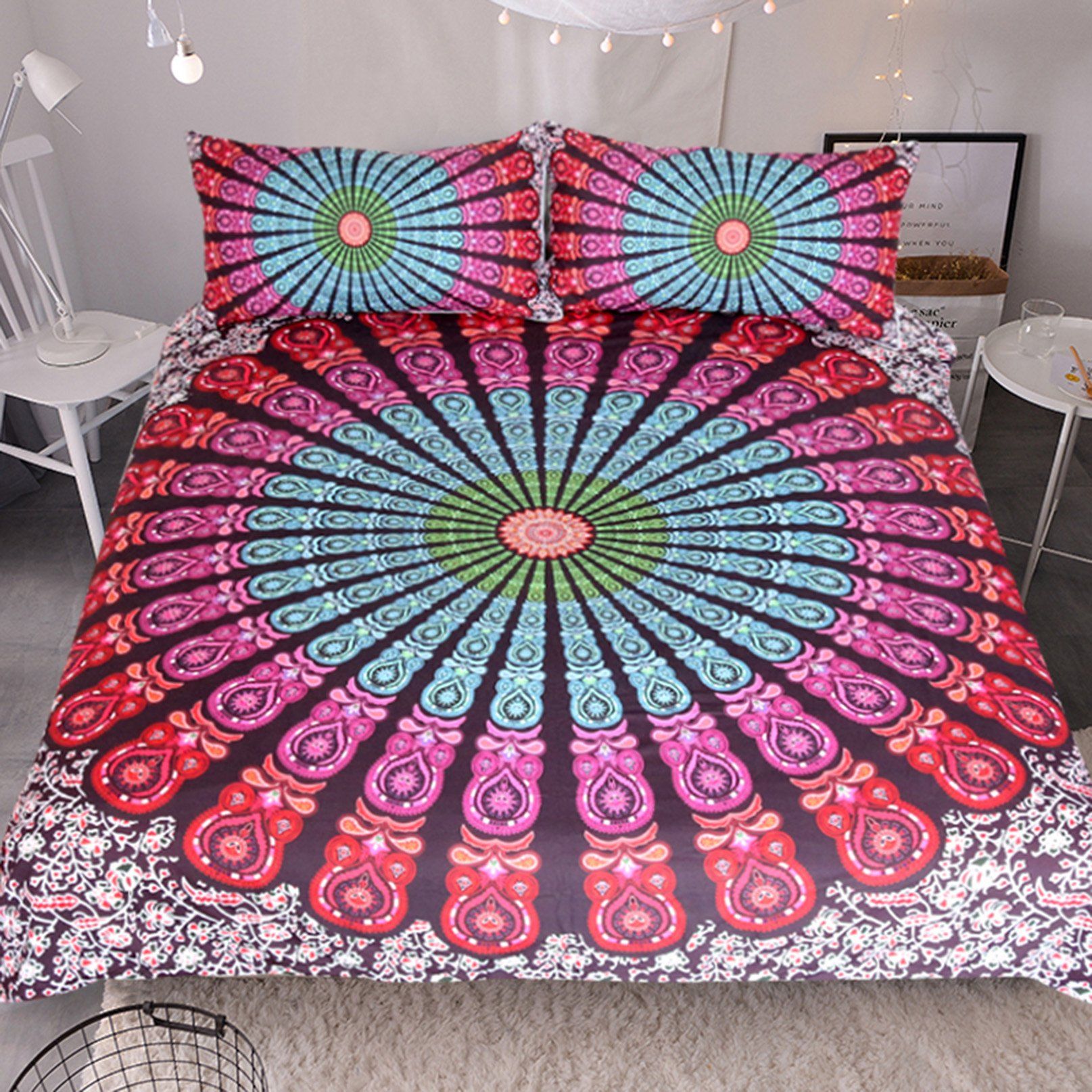 3D Red Purple Flower 99 Bed Pillowcases Quilt Wallpaper AJ Wallpaper