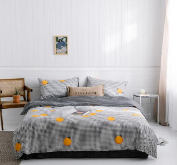 3D Orange 40090 Bed Pillowcases Quilt