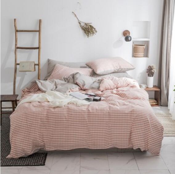 3D Pink Small Lattice 15061 Bed Pillowcases Quilt