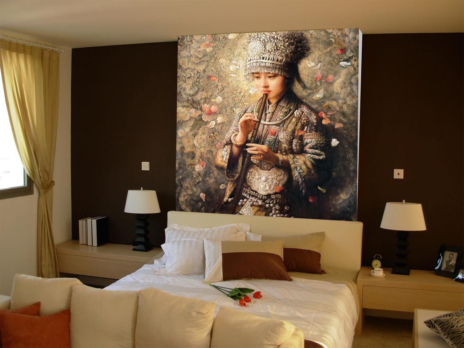 Play Flute Girl Wallpaper AJ Wallpaper