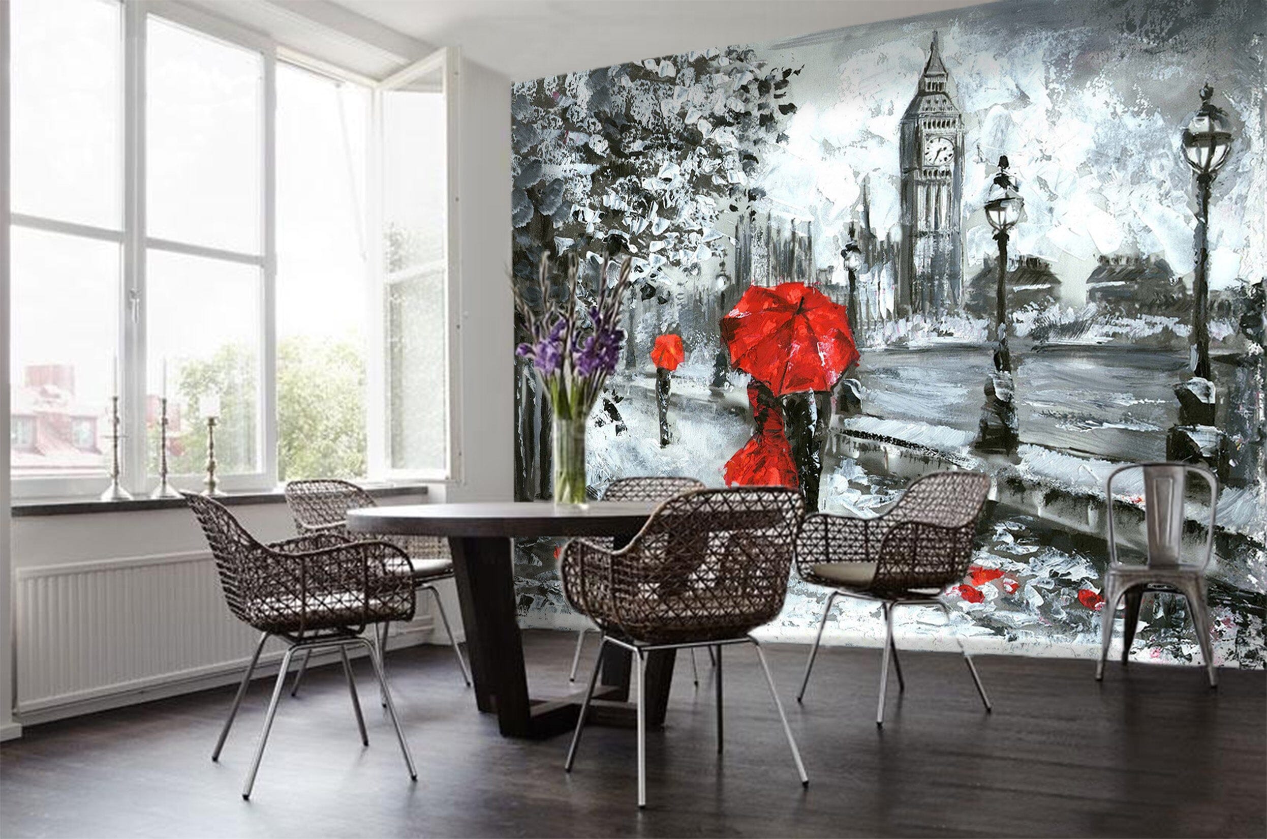 3D Couple Tower 017 Wall Murals Wallpaper AJ Wallpaper 2