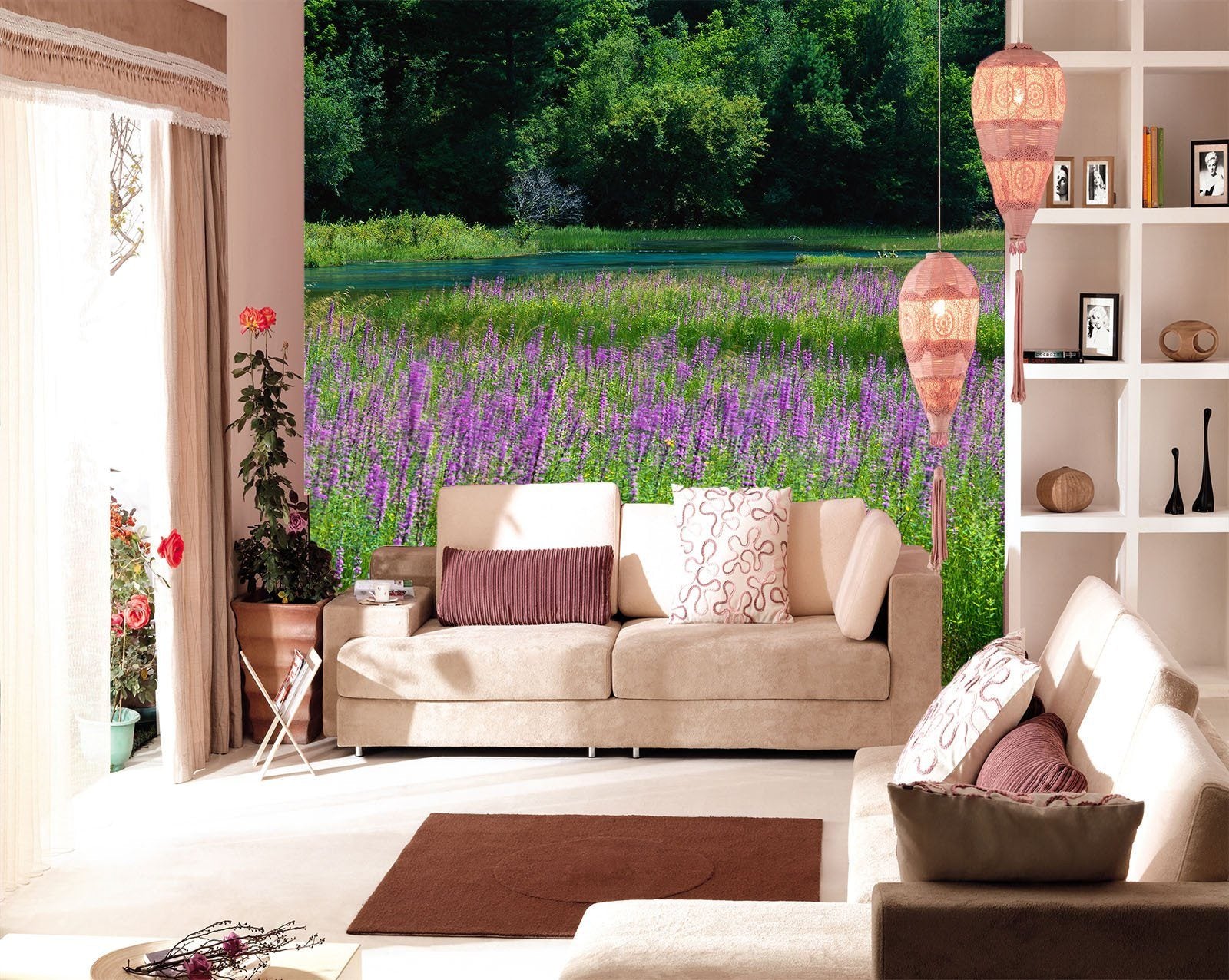 Purple Wildflowers 1 Wallpaper AJ Wallpaper