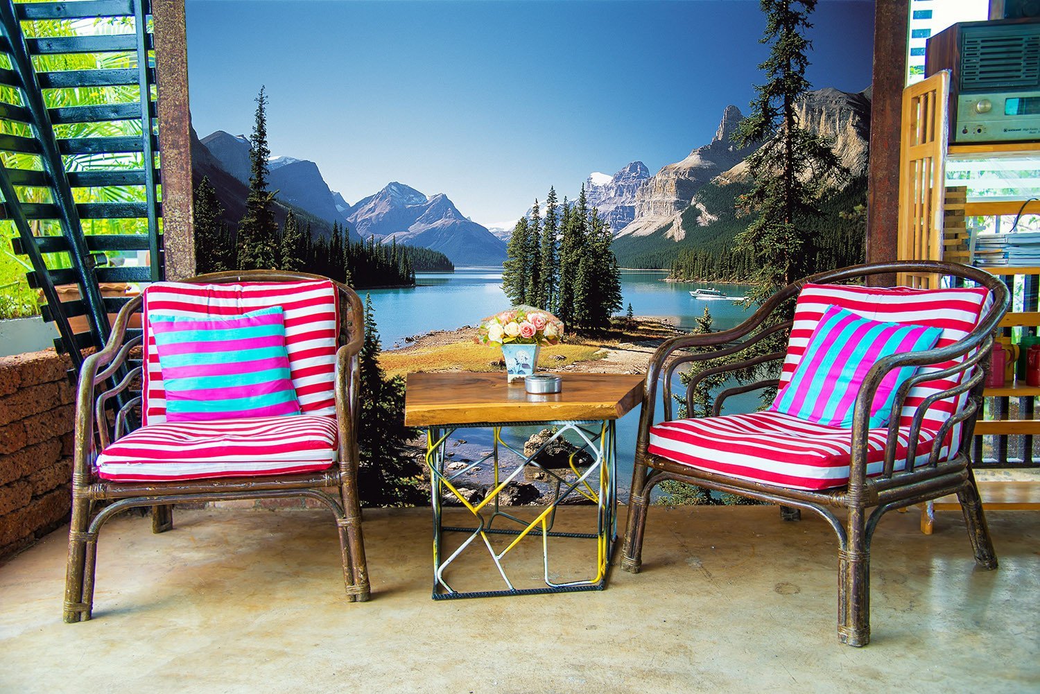 Lake Island Wallpaper AJ Wallpaper