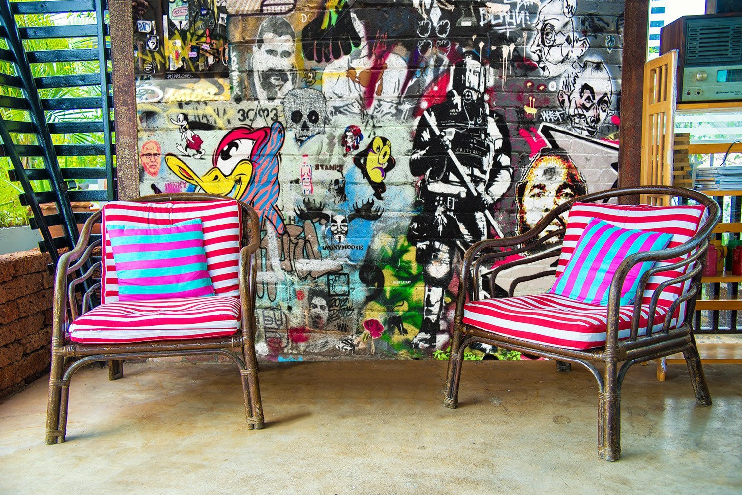 3D Graffiti Color 444 Wallpaper AJ Wallpaper