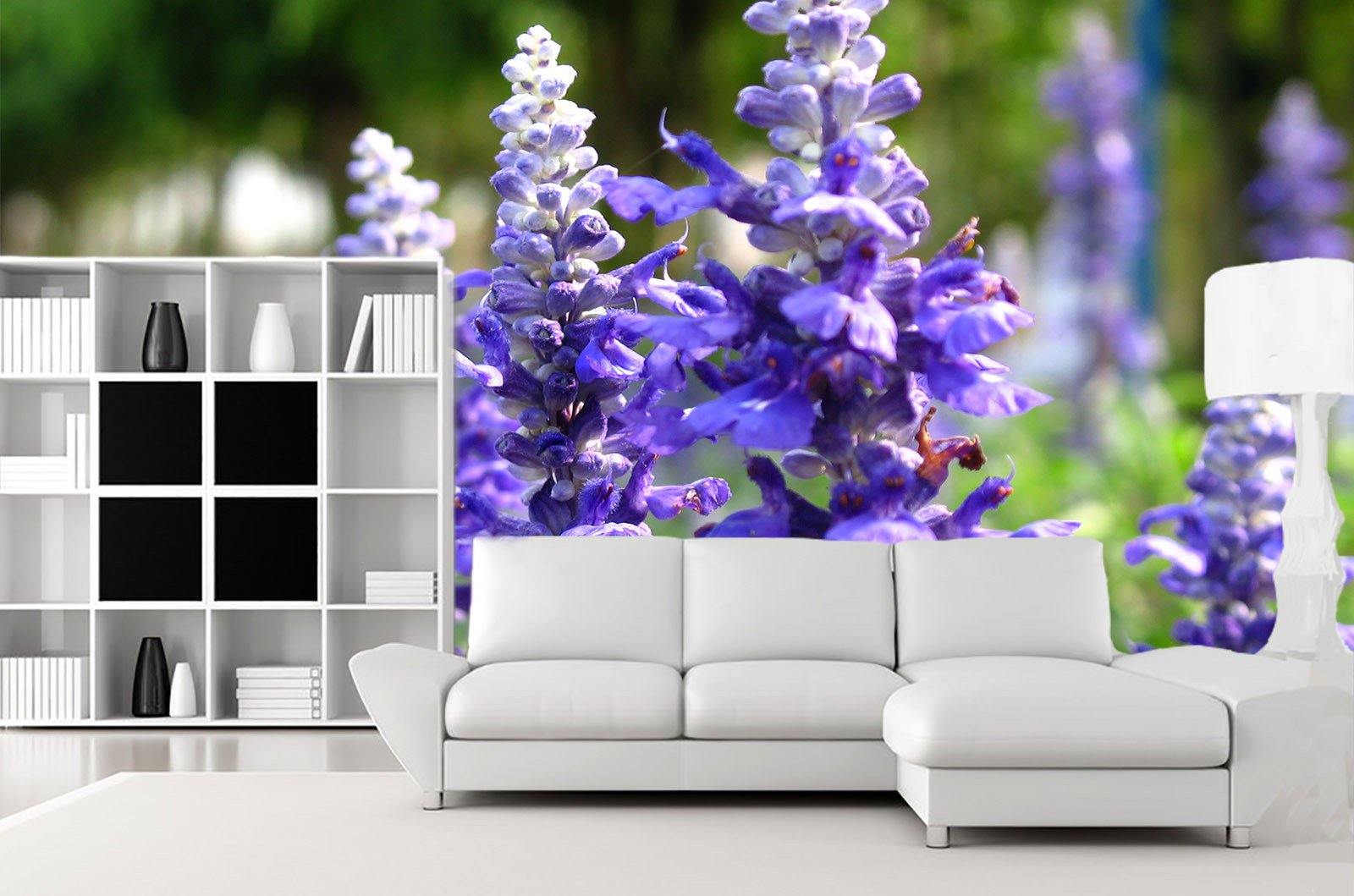 Pure Blue Flowers Wallpaper AJ Wallpaper