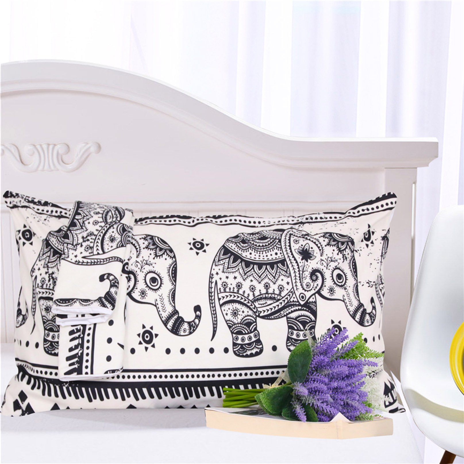 3D Bohemian Elephant 129 Bed Pillowcases Quilt Wallpaper AJ Wallpaper