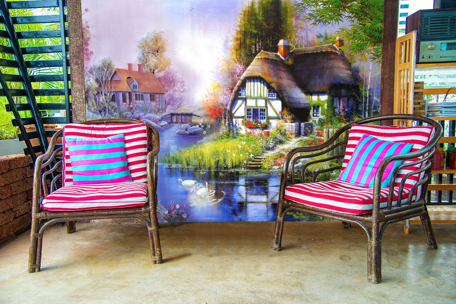 3D Fairy Hut Scenery 633 Wallpaper AJ Wallpaper