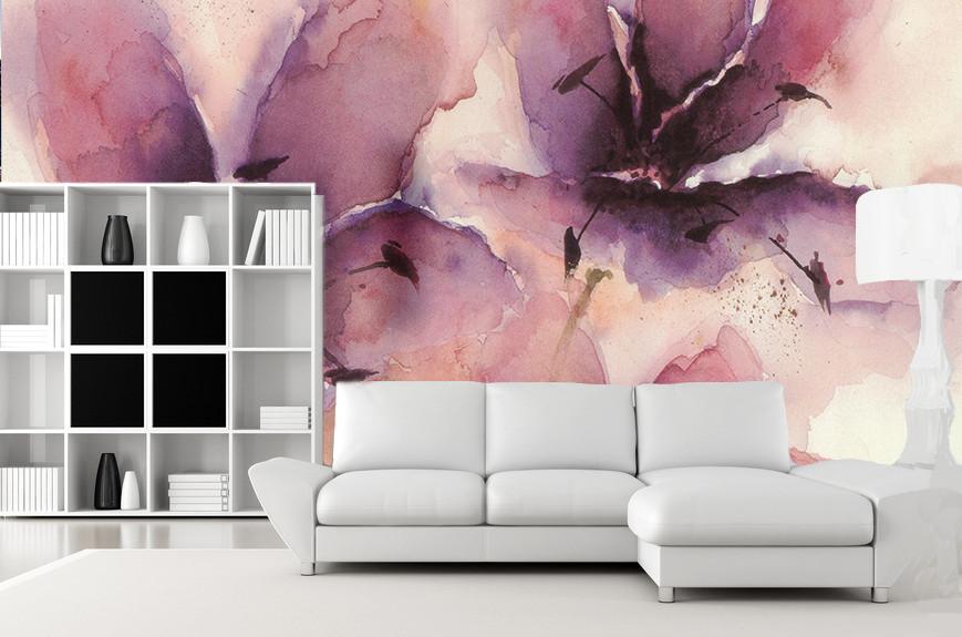 Watercolor Flowers Wallpaper AJ Wallpaper