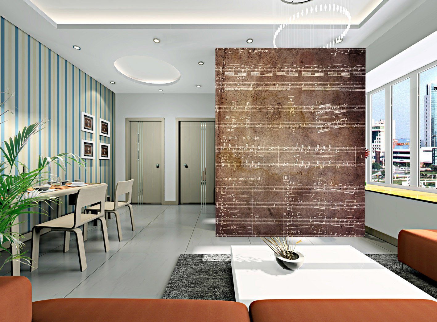 Musical Staff Wallpaper AJ Wallpaper