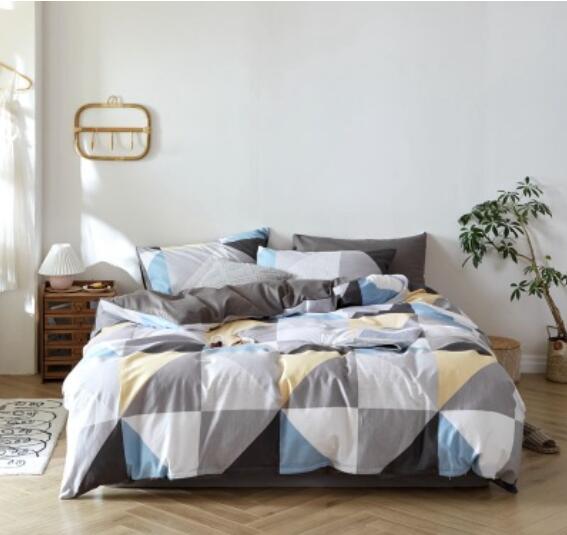 3D Triangle Stitching 30007 Bed Pillowcases Quilt
