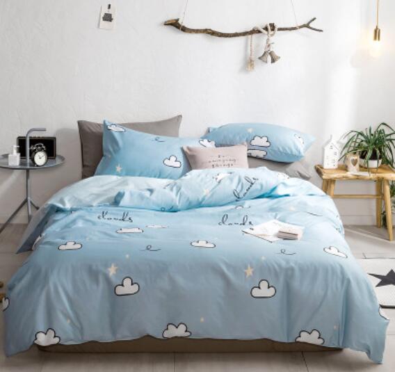 3D Cartoon Clouds Blue 30241 Bed Pillowcases Quilt