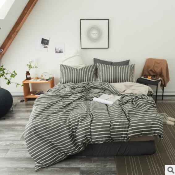 3D Dark Gray Stripes 20333 Bed Pillowcases Quilt