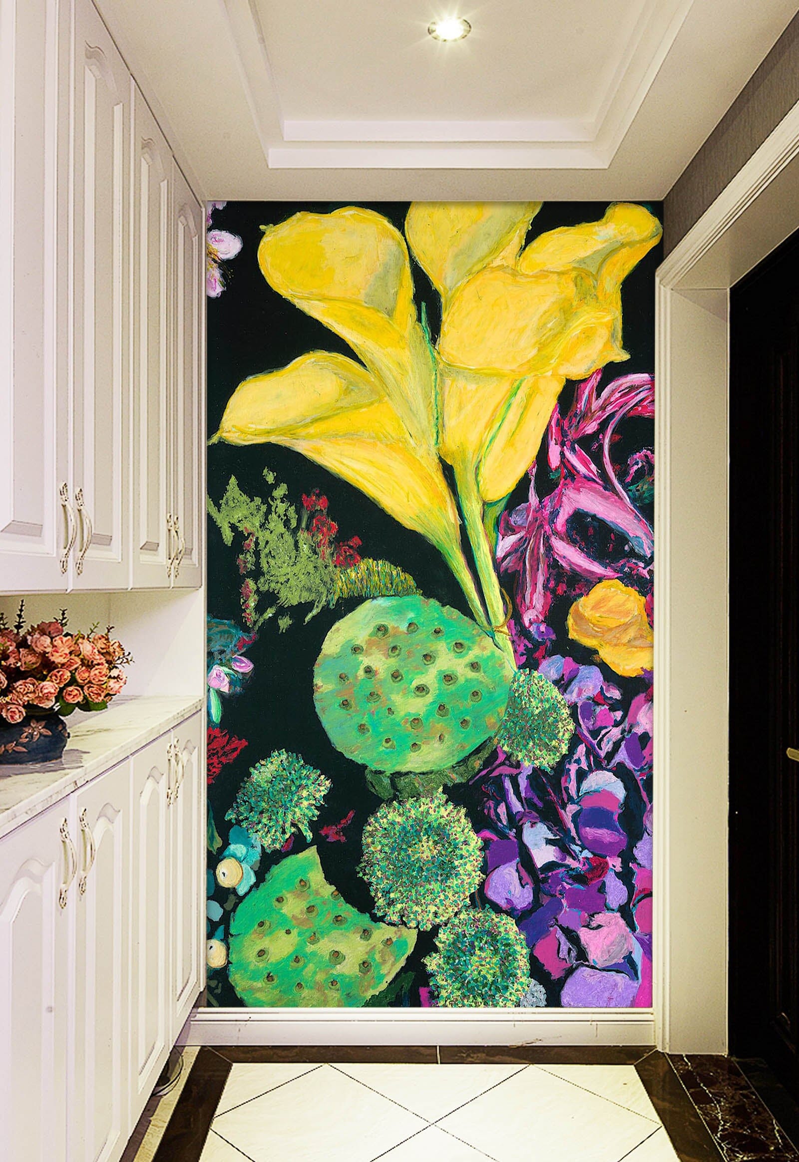 3D Yellow Cala 1403 Allan P. Friedlander Wall Mural Wall Murals Wallpaper AJ Wallpaper 2
