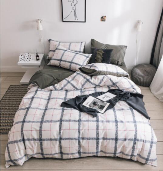 3D Checkered Pattern 17129 Bed Pillowcases Quilt