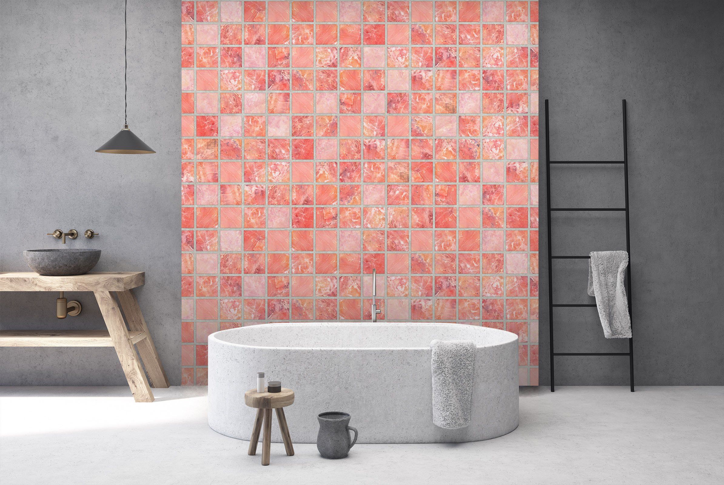 3D Fashion Square Mosaic 0104 Marble Tile Texture Wallpaper AJ Wallpaper 2