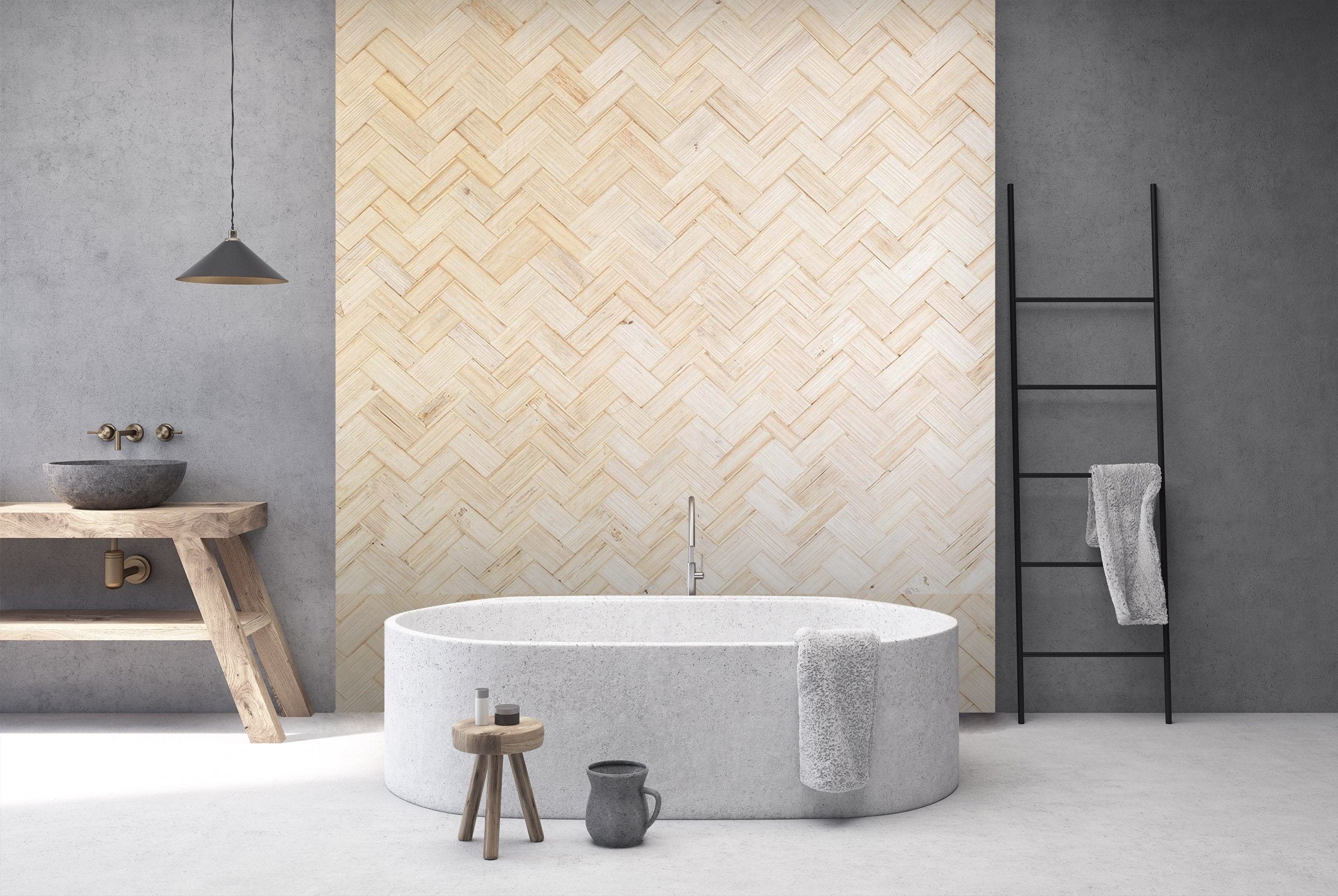 3D Bamboo Mat 117 Wall Murals Wallpaper AJ Wallpaper 2