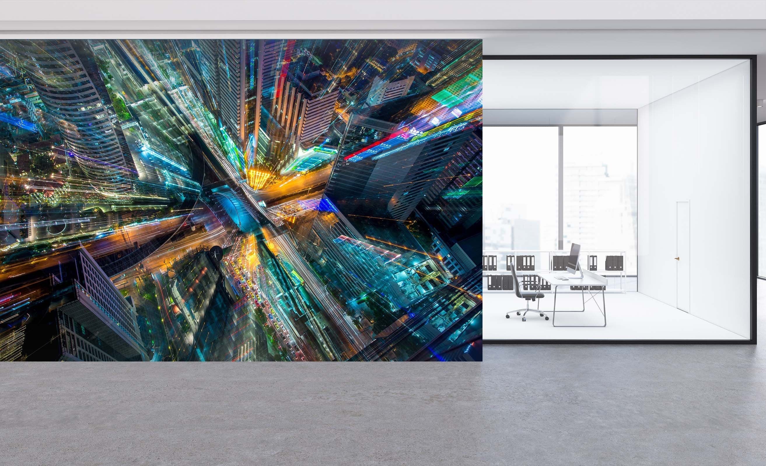 3D Colorful city buildings 13 Wall Murals Wallpaper AJ Wallpaper