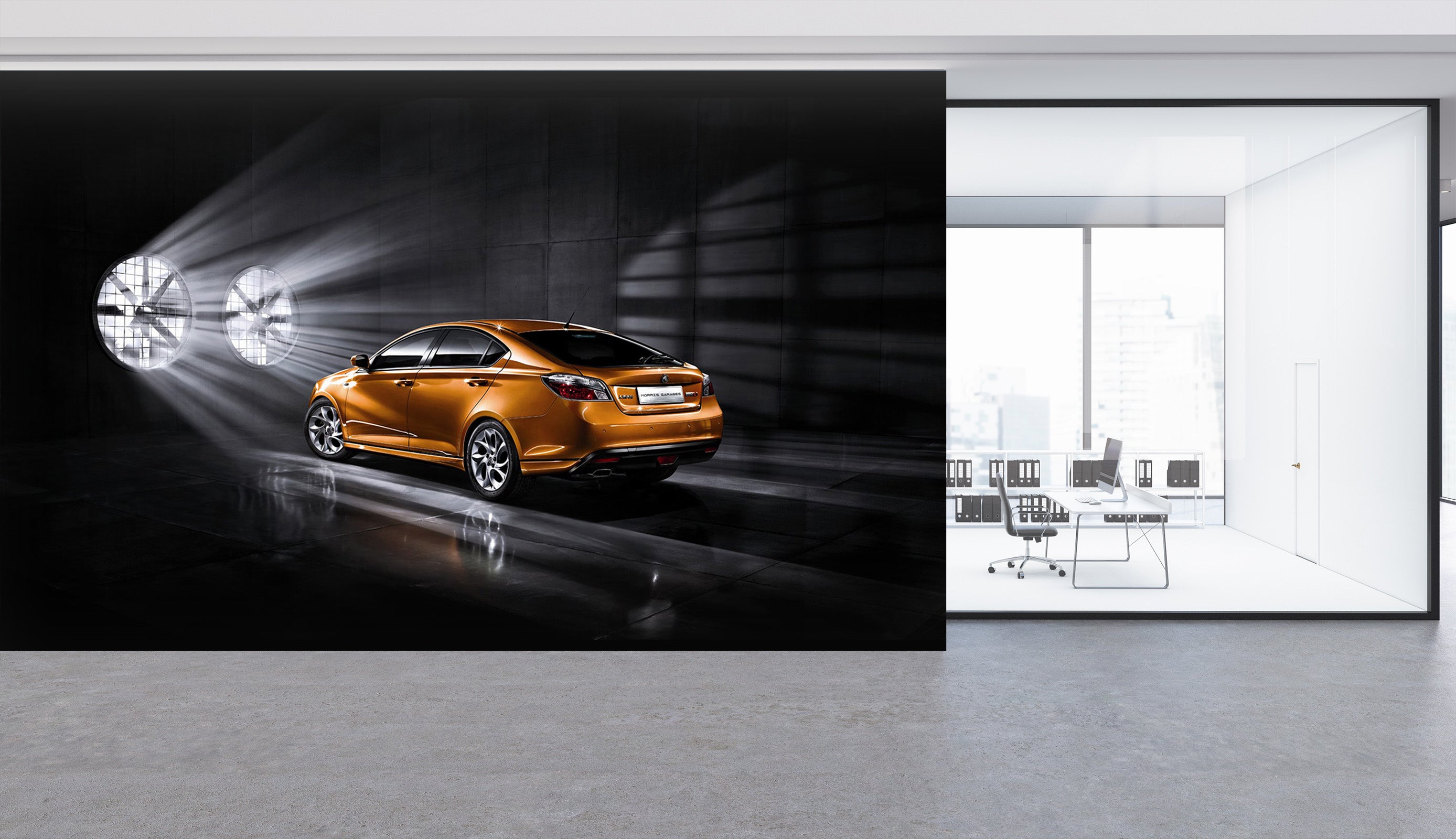 3D Parking Lot Car 019 Vehicle Wall Murals