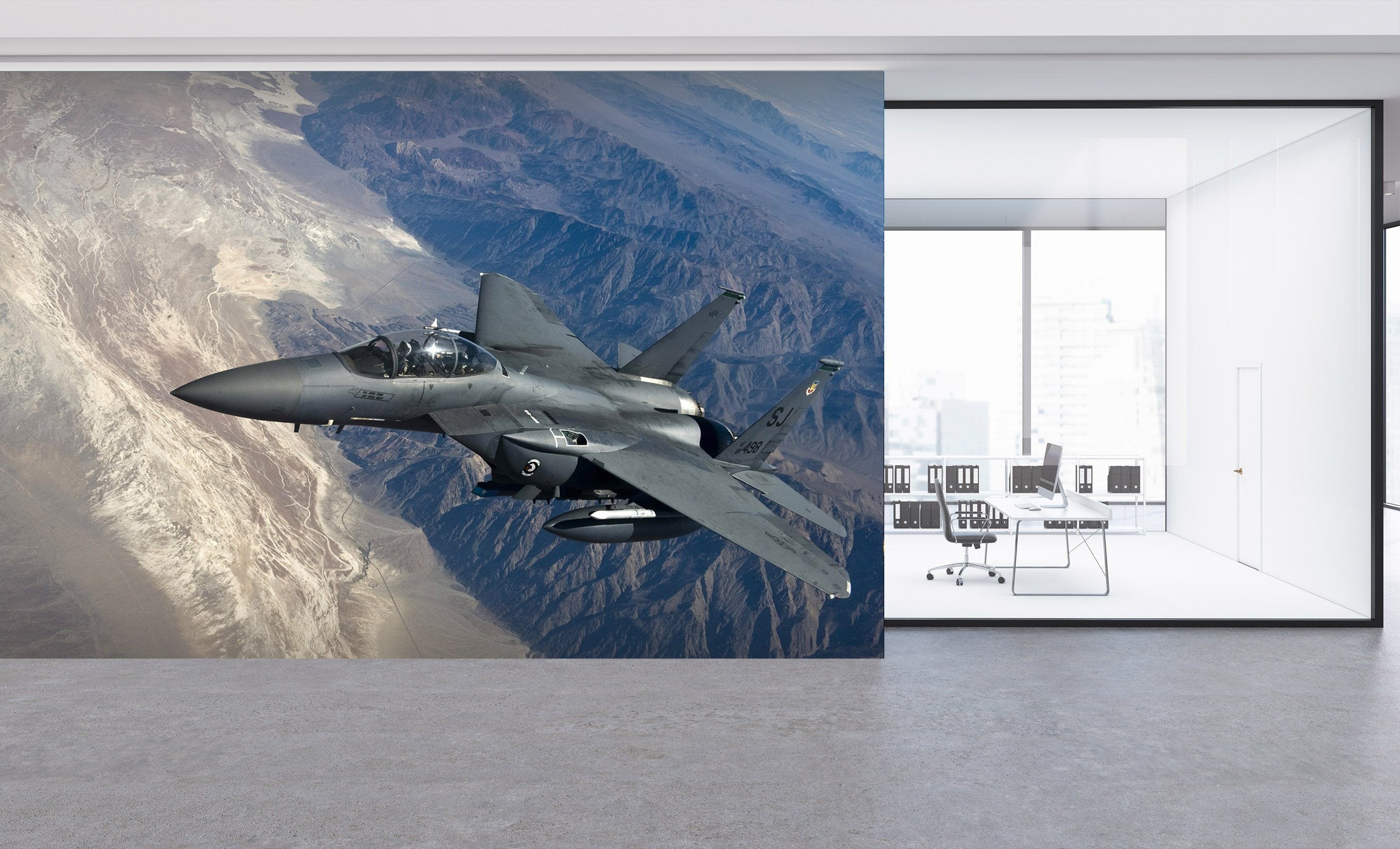 3D Fighter Jet 984 Vehicle Wall Murals Wallpaper AJ Wallpaper 2 