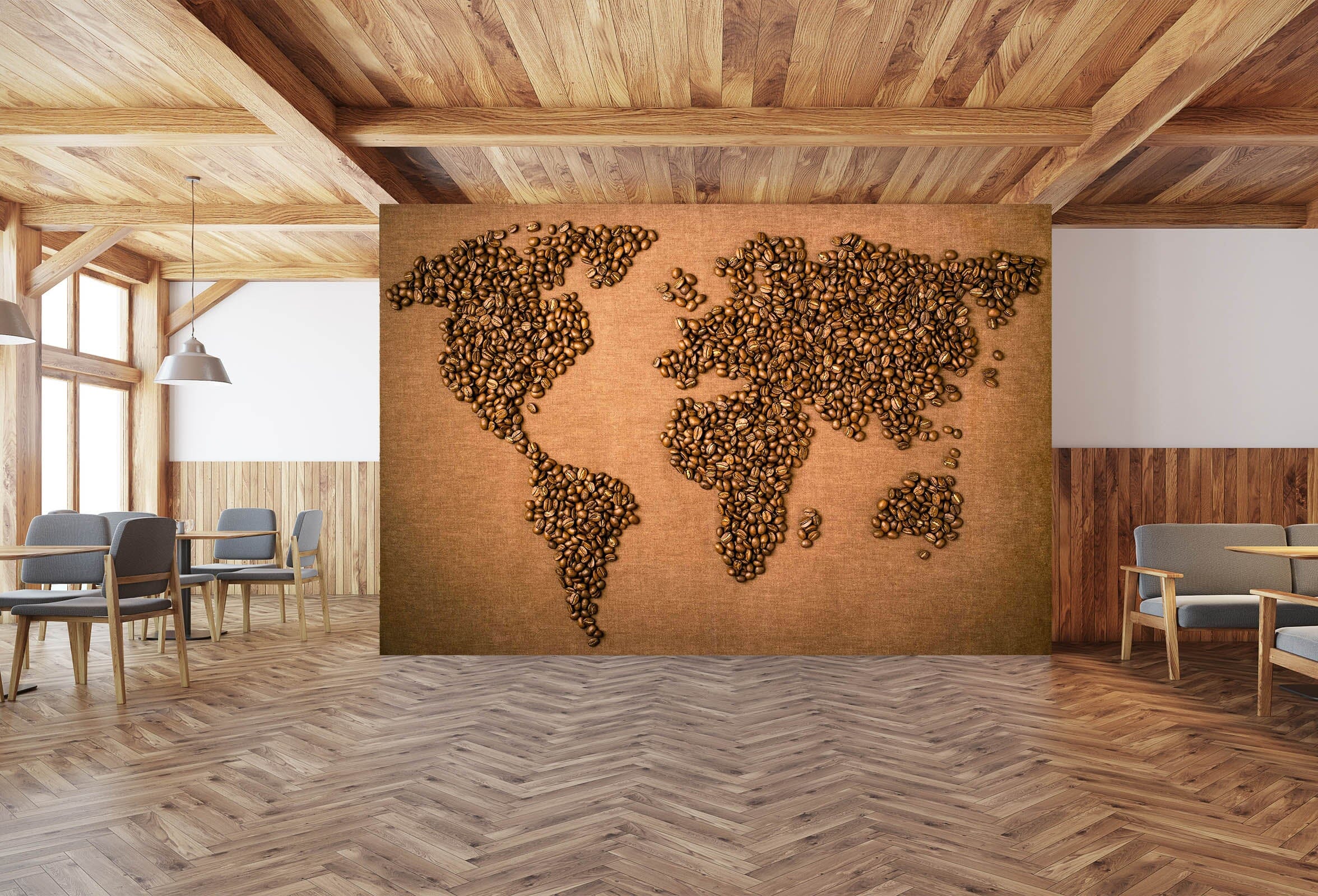 3D Carving Art 2042 World Map Wall Murals Wallpaper AJ Wallpaper 2