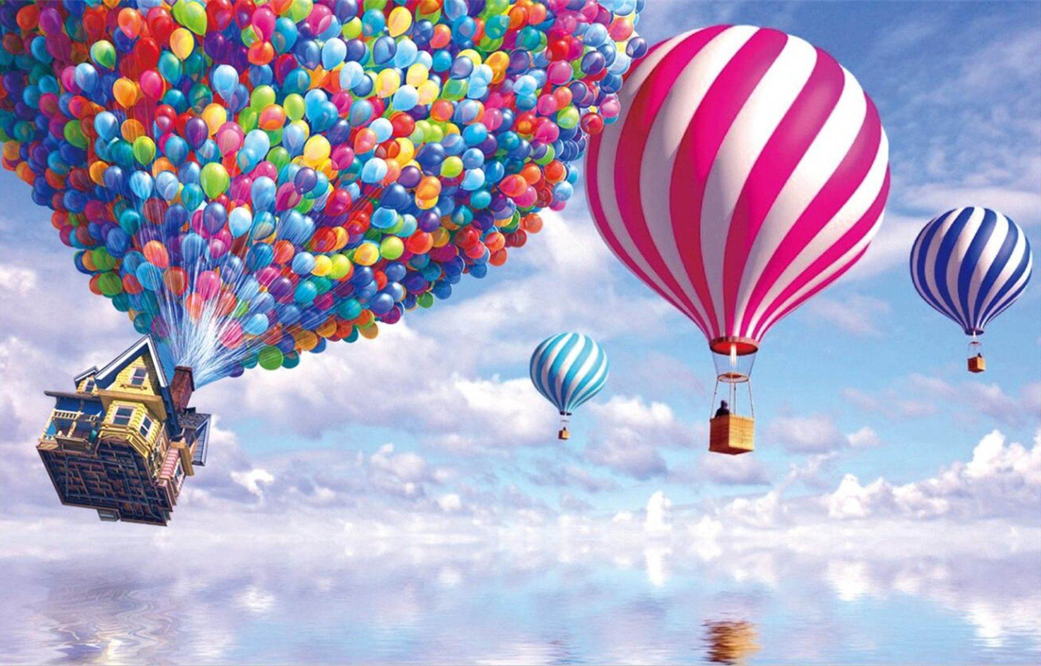 Sea Balloons House Wallpaper AJ Wallpaper