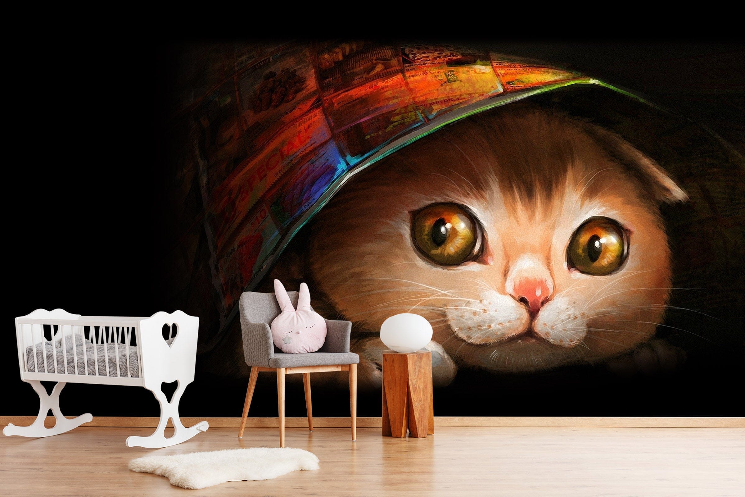 3D Graffiti Kitten 432 Wall Murals Wallpaper AJ Wallpaper 2