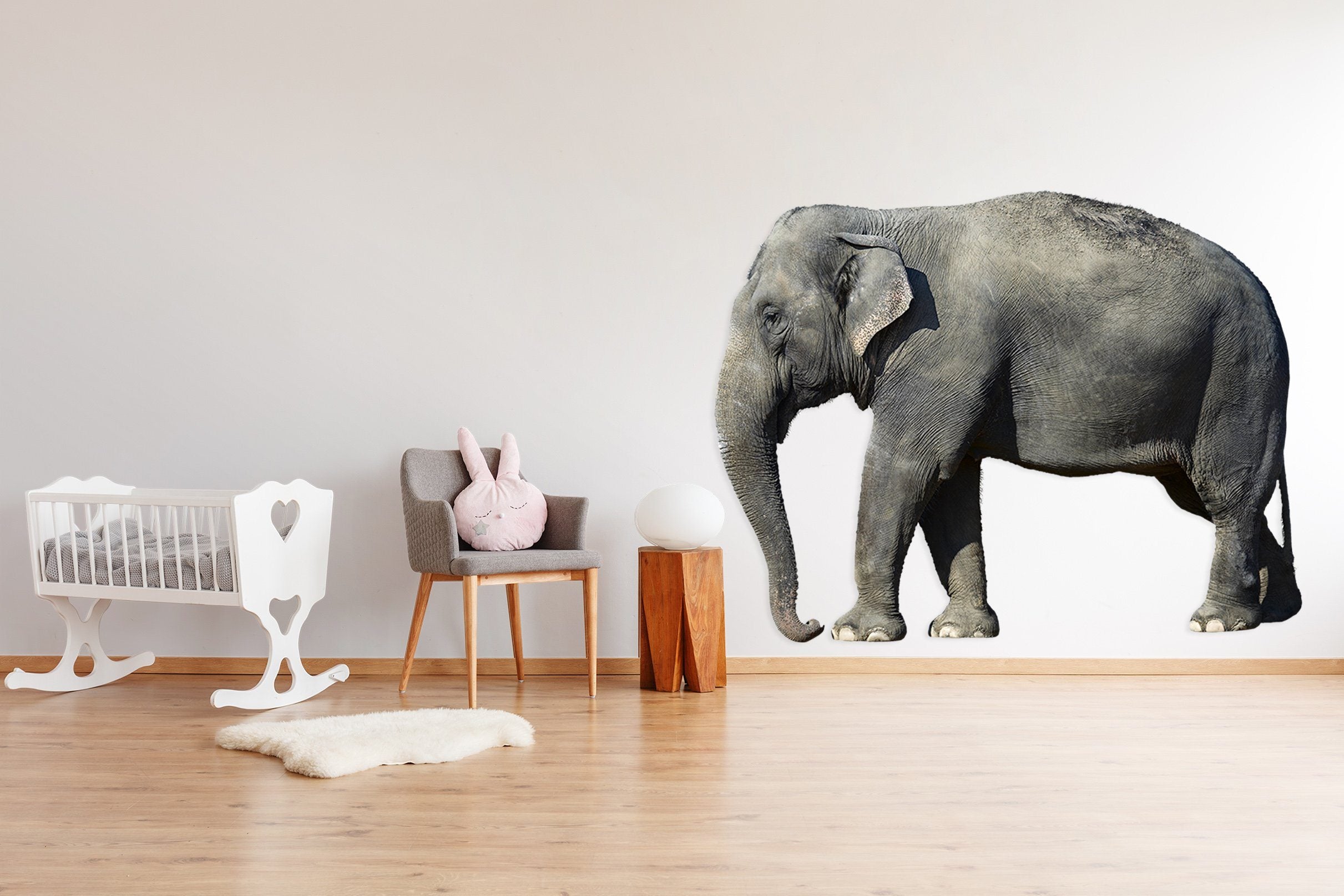 3D Elephant Walking 072 Animals Wall Stickers Wallpaper AJ Wallpaper