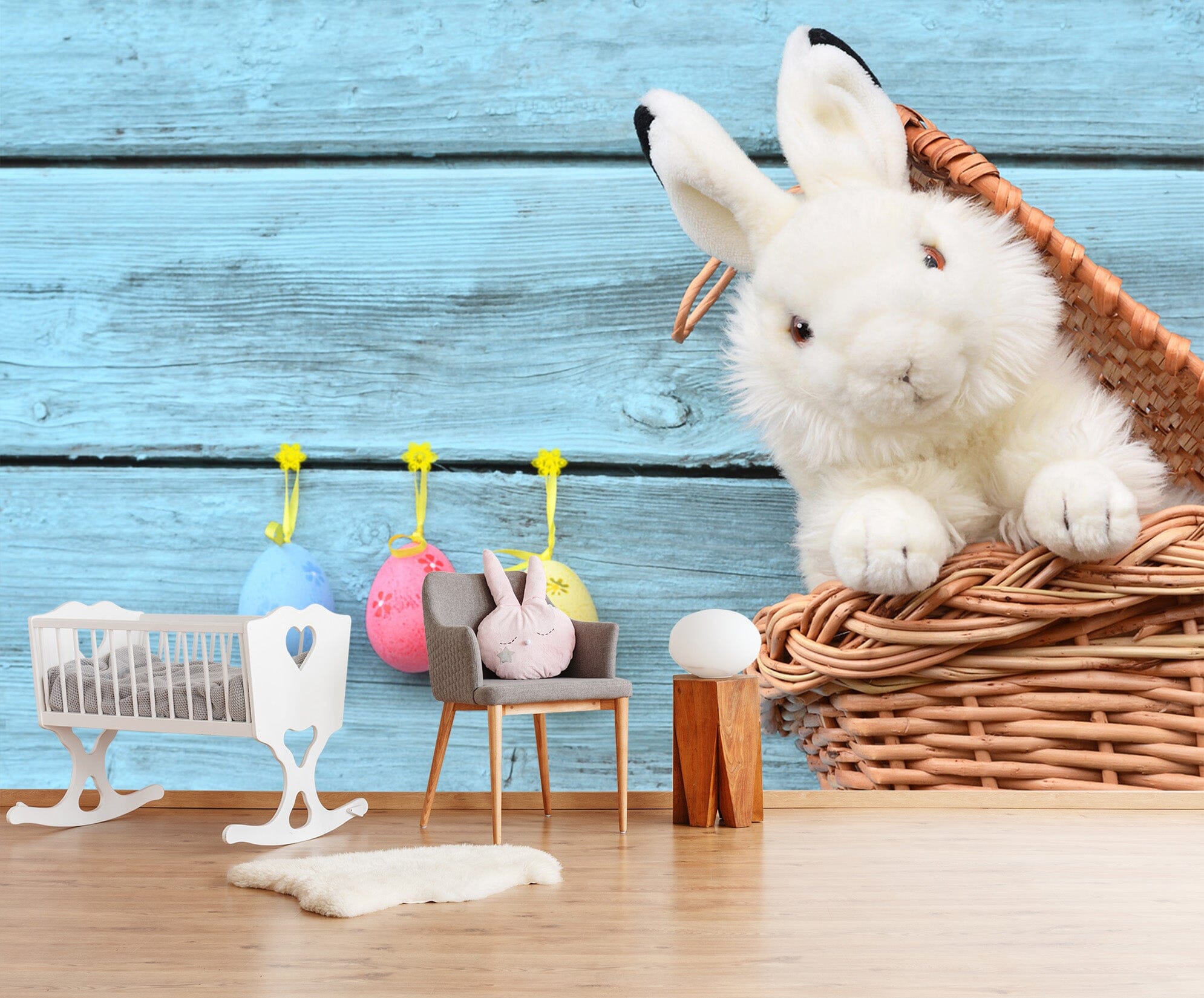 3D Rabbit Toy 105 Wall Murals Wallpaper AJ Wallpaper 2