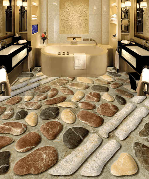 3D Long Stones 142 Floor Mural Wallpaper AJ Wallpaper 2