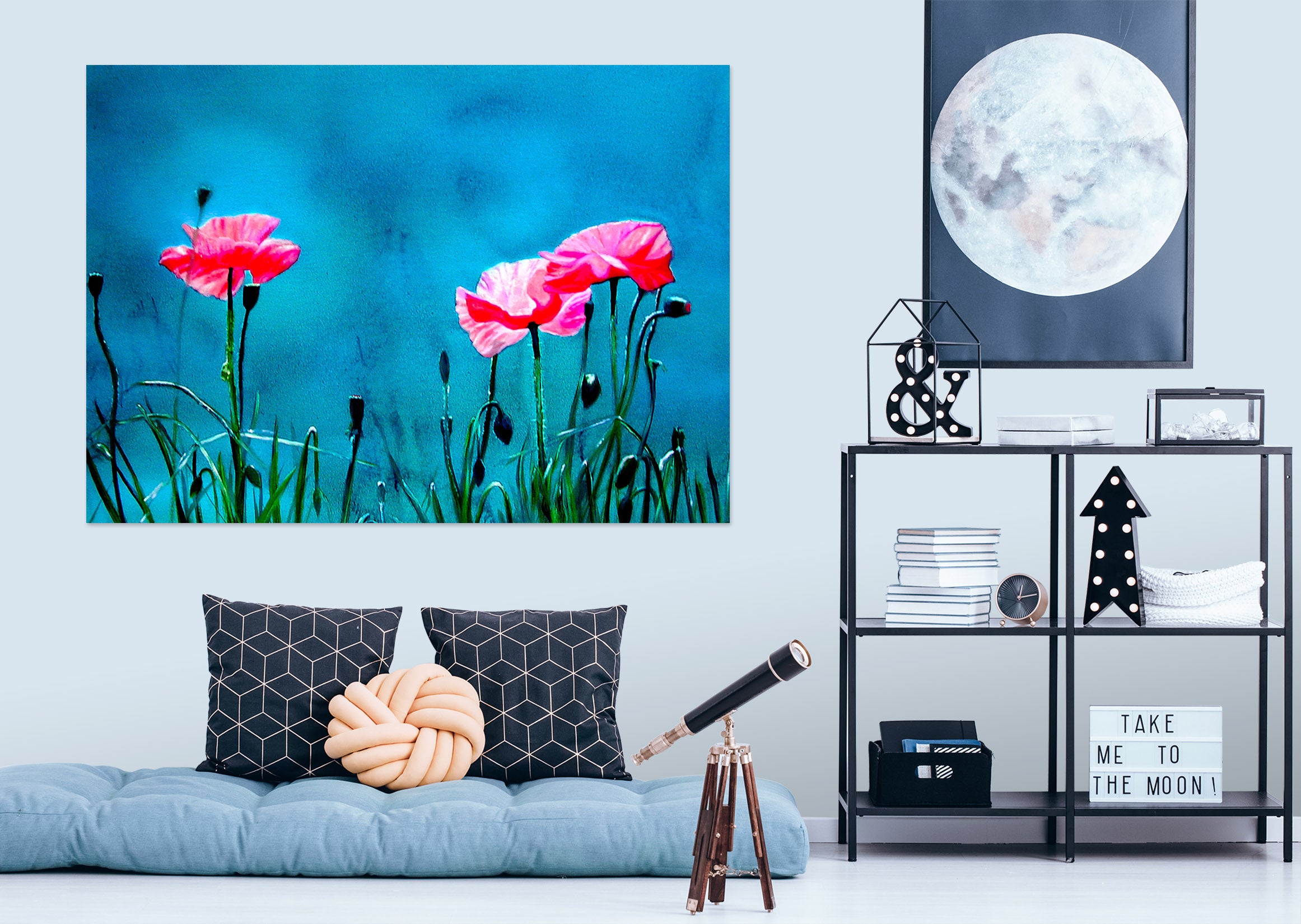 3D Pink Flowers 110110 Matthew Holden Bates Wall Sticker