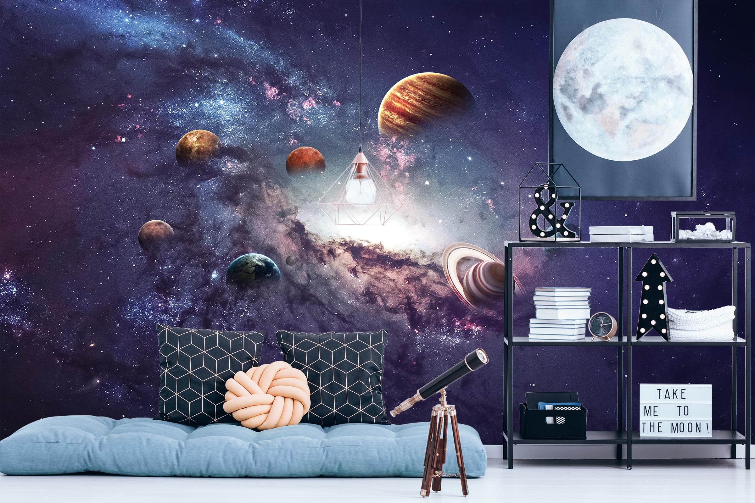 3D Cosmic Galaxy 129 Wall Murals Wallpaper AJ Wallpaper 2