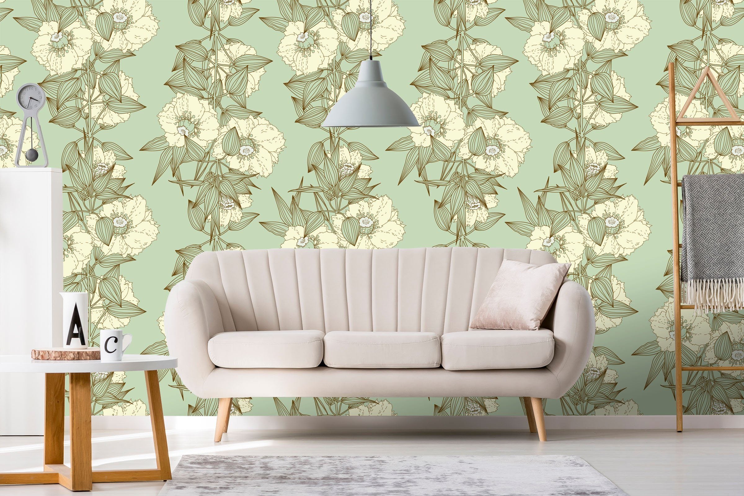 3D Graffiti White Flower 517 Wallpaper AJ Wallpaper