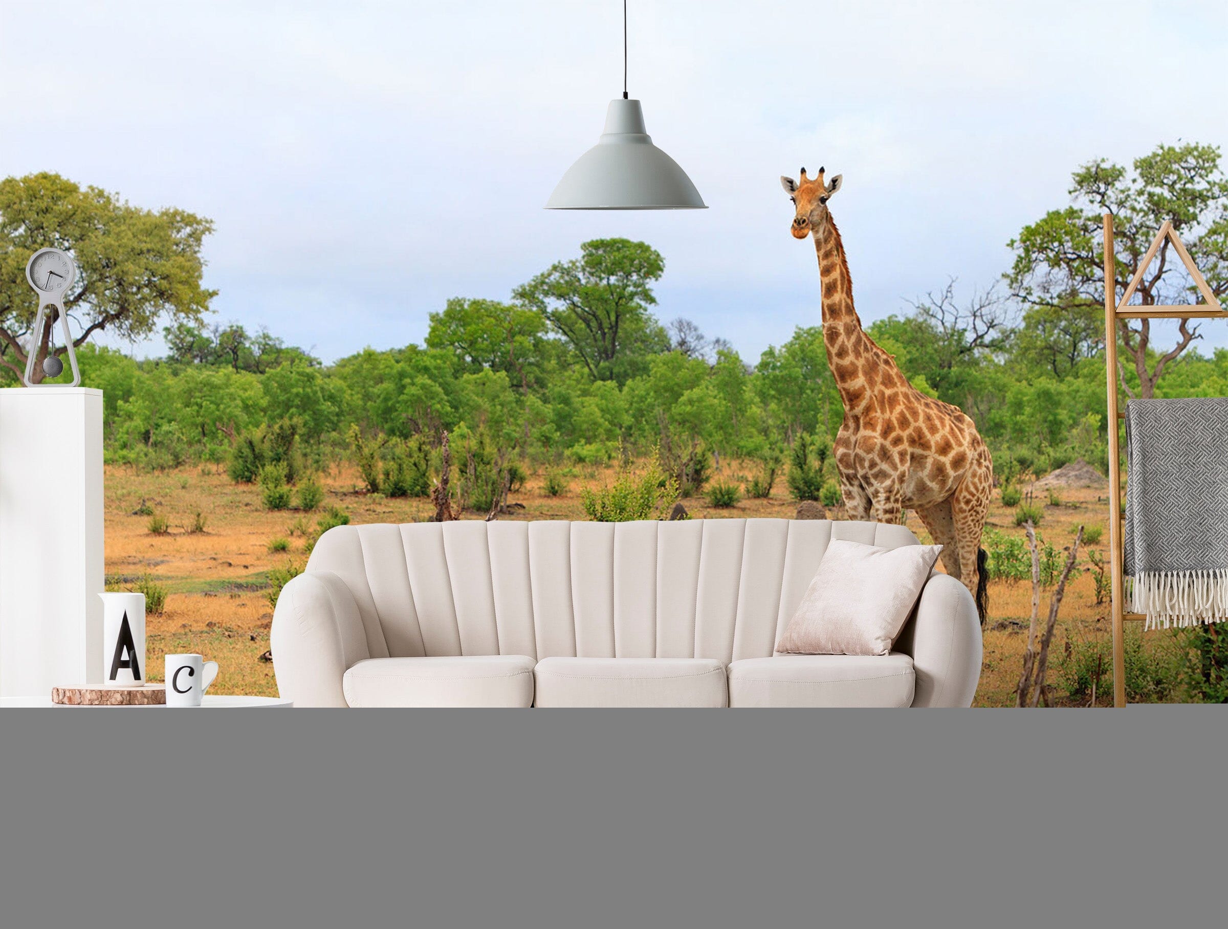 3D Giraffe Grassland 345 Wall Murals Wallpaper AJ Wallpaper 2