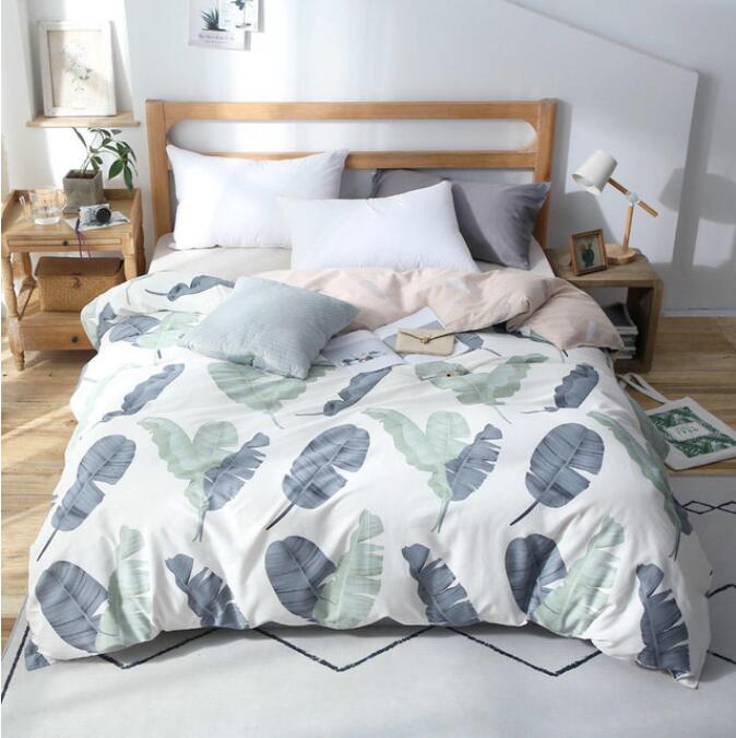3D Gray-Green Feathers 4167 Bed Pillowcases Quilt