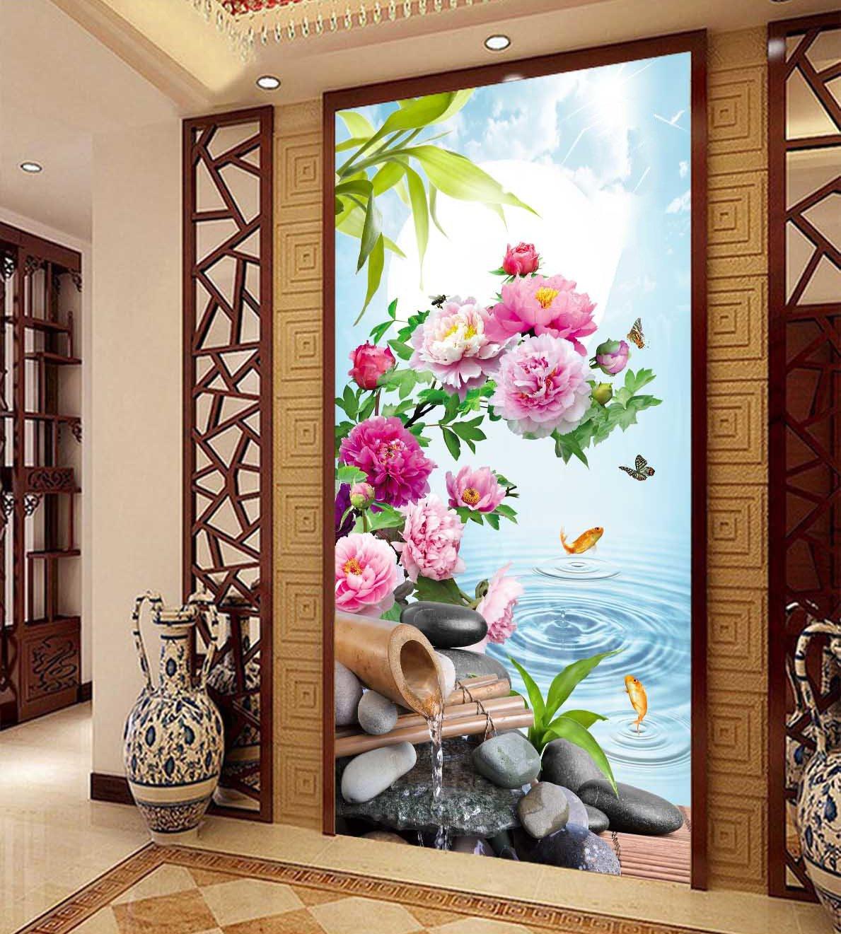 3D Safflower Fish 372 Wallpaper AJ Wallpaper
