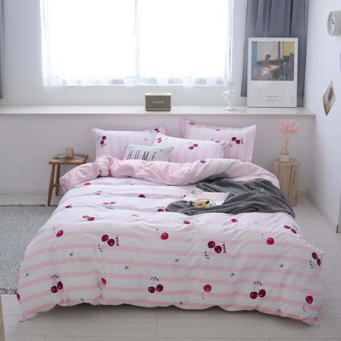 3D Cherry Pattern 12068 Bed Pillowcases Quilt