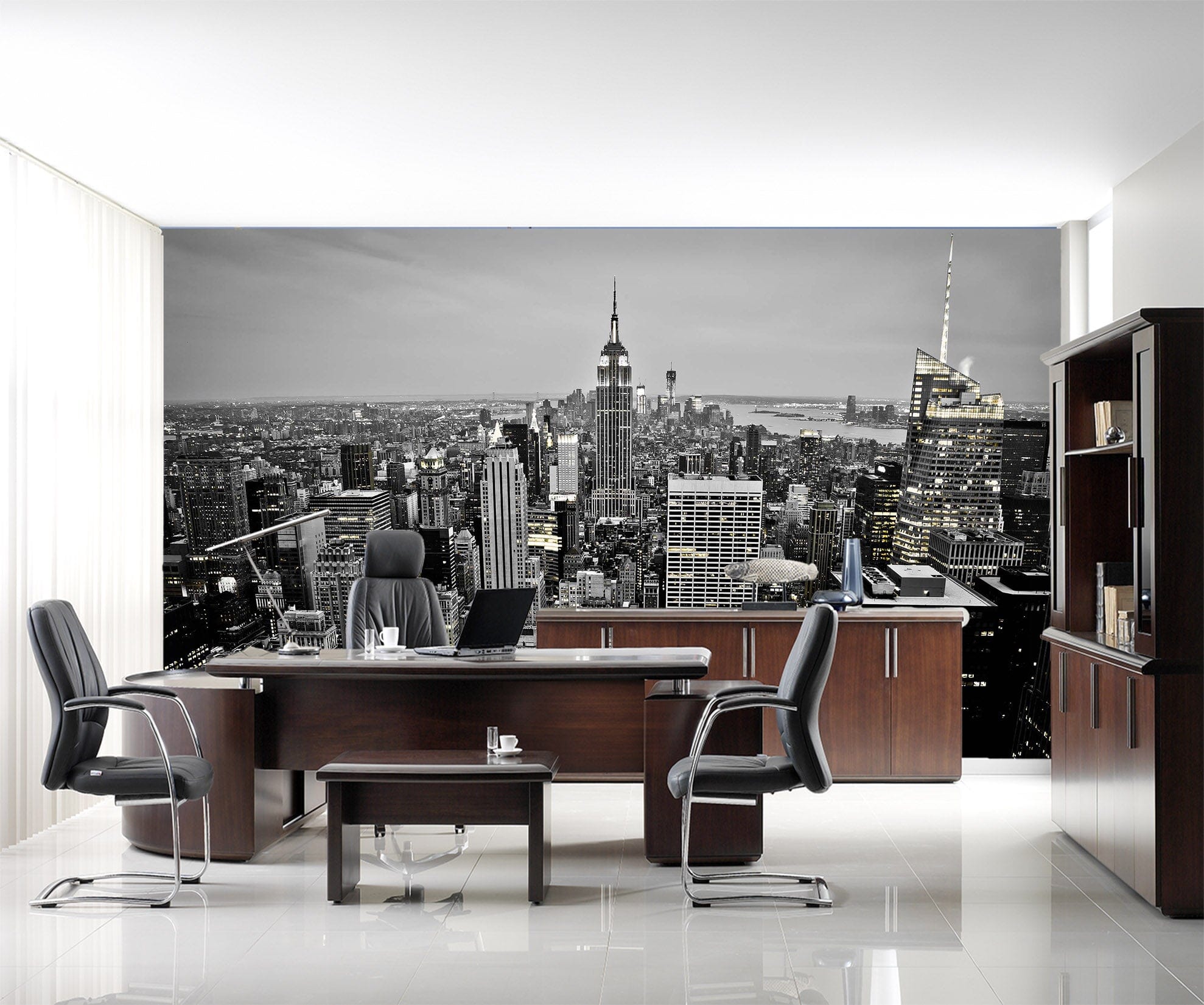 3D Black City 072 Wall Murals Wallpaper AJ Wallpaper 2