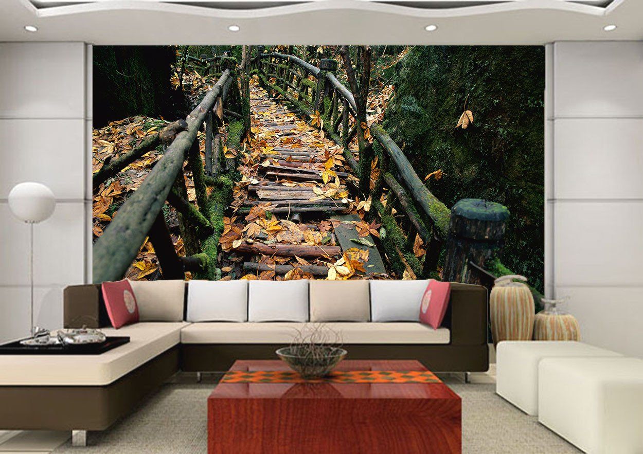 Forest Wood Road Wallpaper AJ Wallpaper