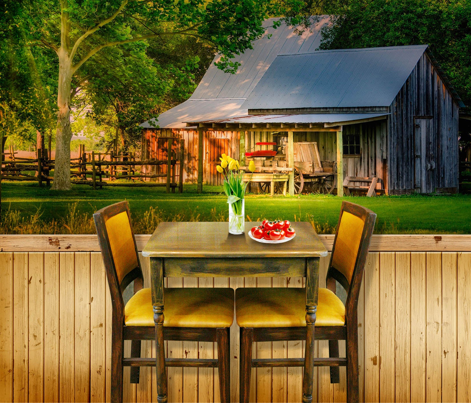 3D Lawn House 5235 Beth Sheridan Wall Mural Wall Murals