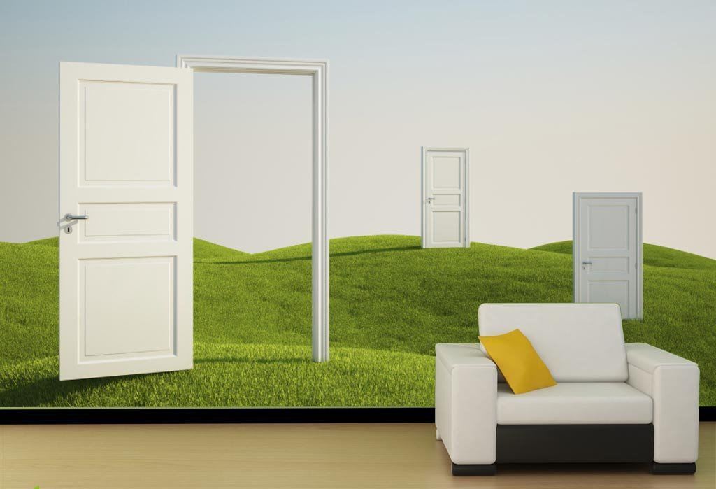 Abstract Doors Wallpaper AJ Wallpaper
