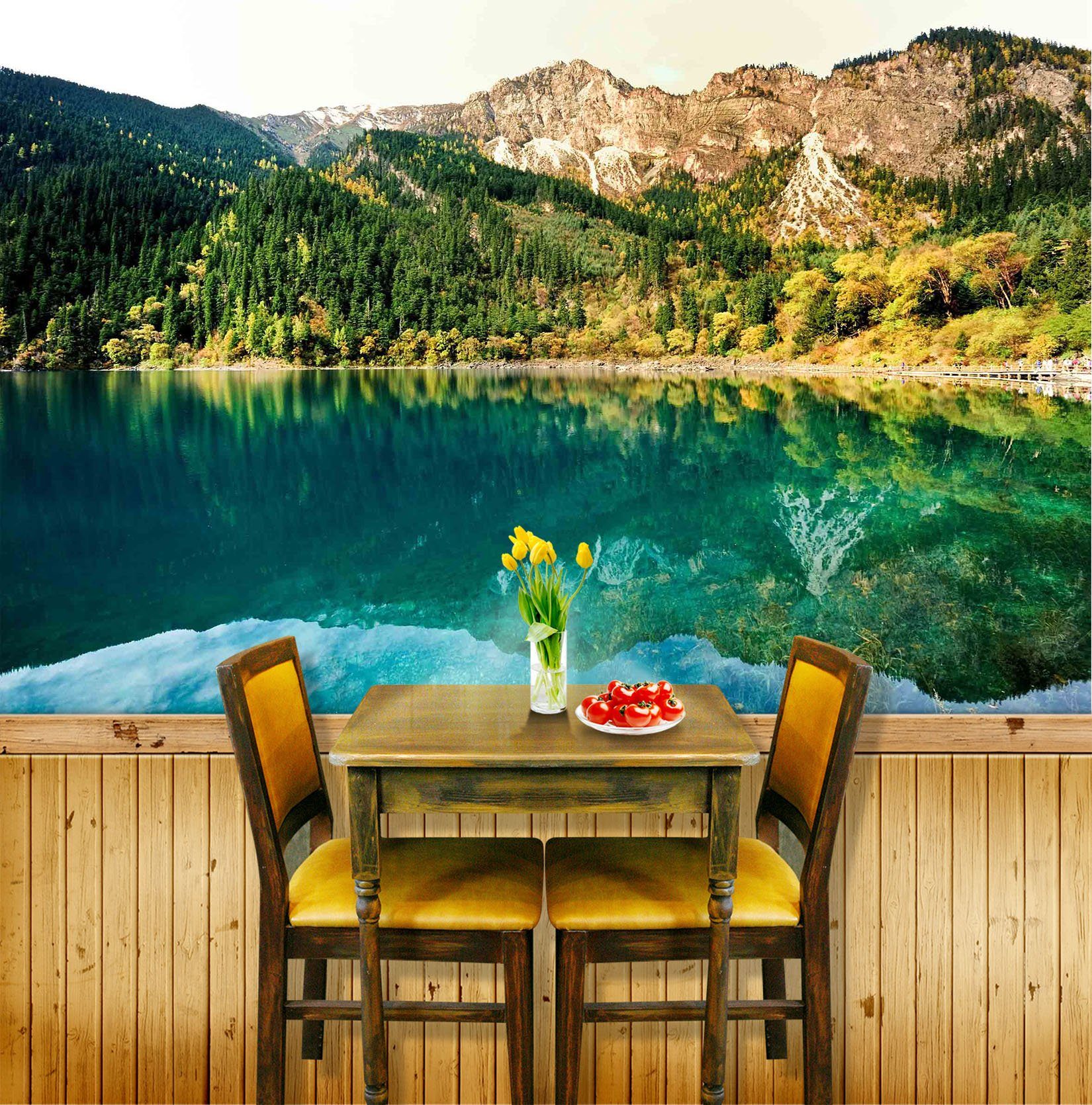 3D Mountain Lake 639 Wallpaper AJ Wallpaper