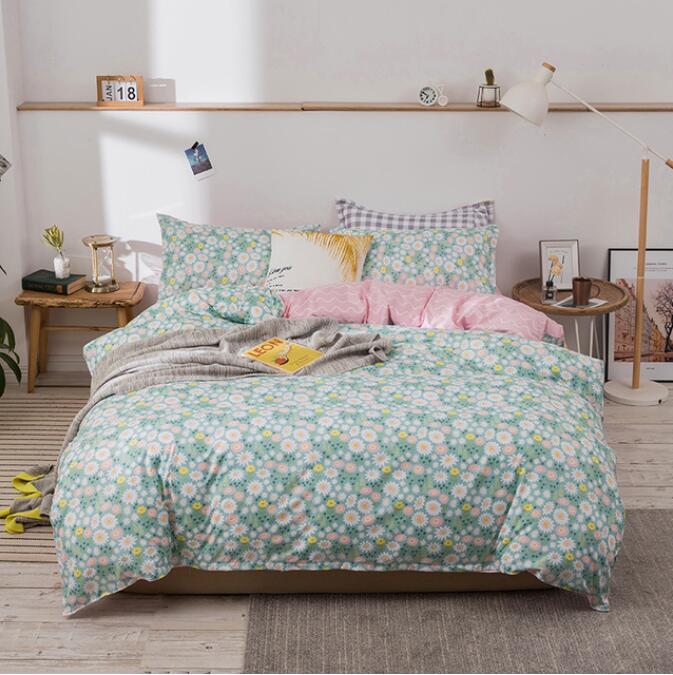 3D Green Small Floral 13109 Bed Pillowcases Quilt