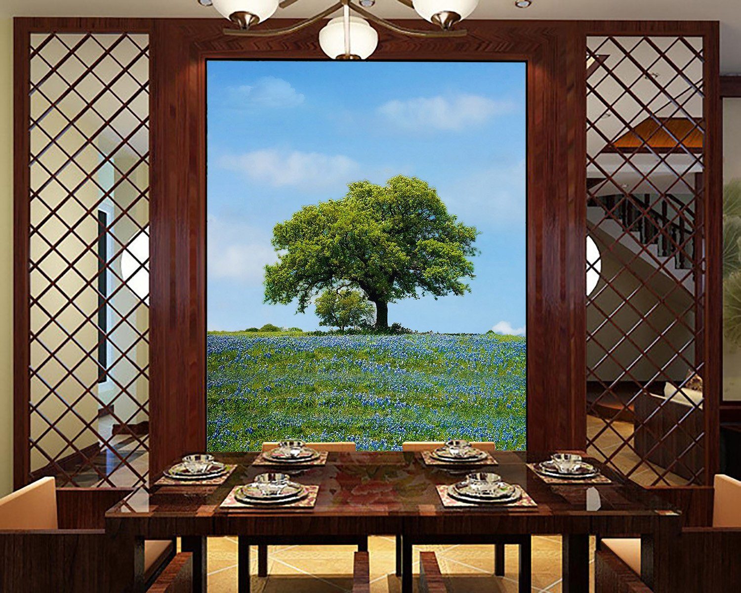 Wildflowers And Trees Wallpaper AJ Wallpaper