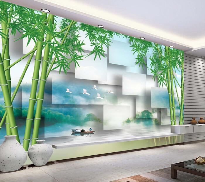 3D Bamboo Forest Stereo Wallpaper AJ Wallpaper 1