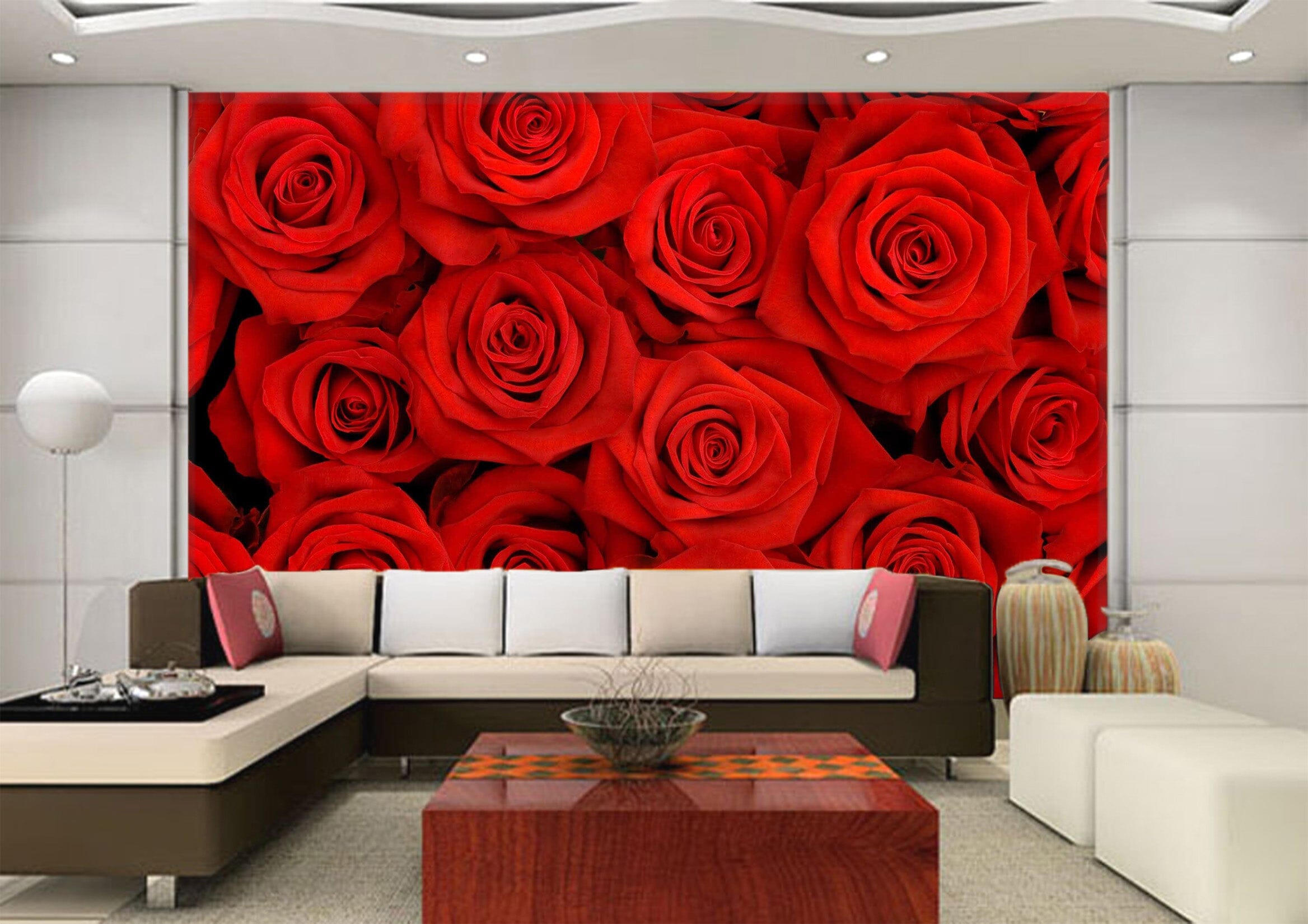 3D Red Rose 1007 Wall Murals Wallpaper AJ Wallpaper 2