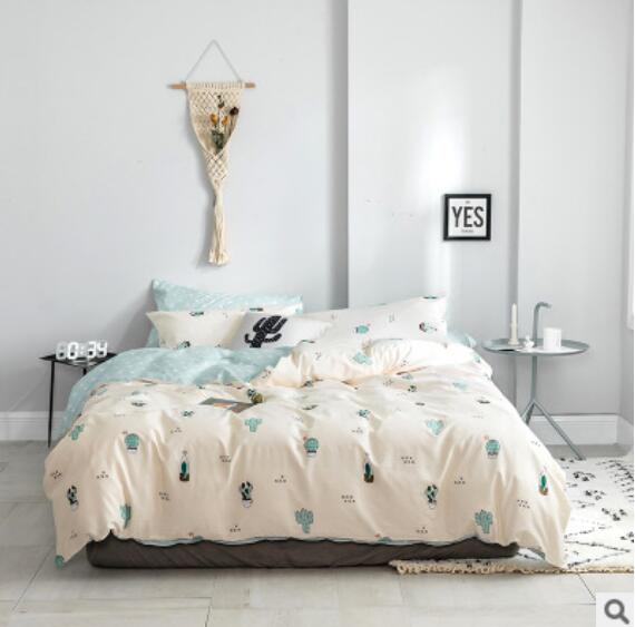 3D Cactus Potted 15027 Bed Pillowcases Quilt
