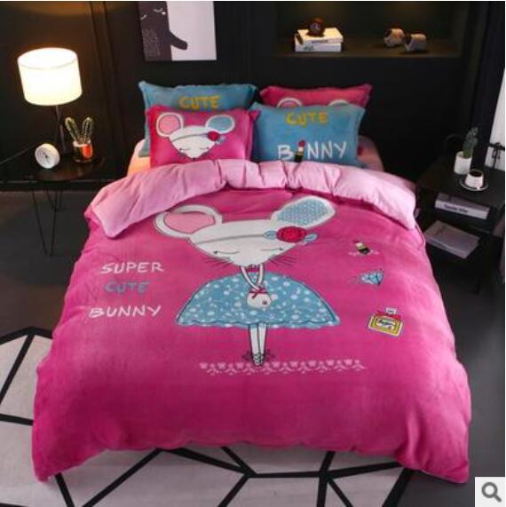 3D Mouse Skirt 17009 Bed Pillowcases Quilt