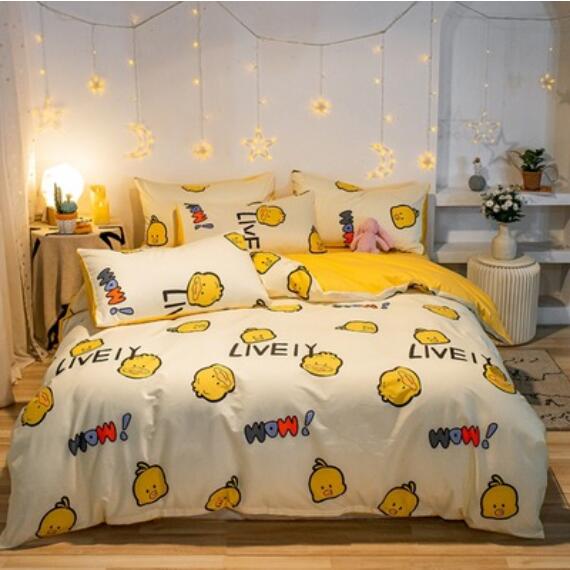3D Cartoon Duck 40299 Bed Pillowcases Quilt