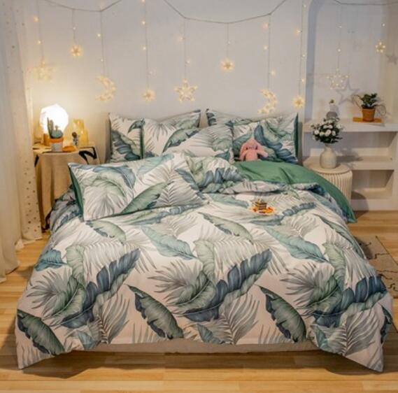3D Leaves 40302 Bed Pillowcases Quilt