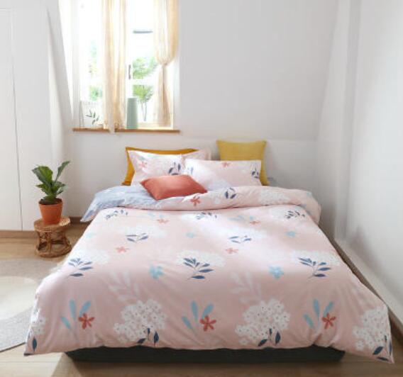 3D Pink Bottom Flowers 50023 Bed Pillowcases Quilt